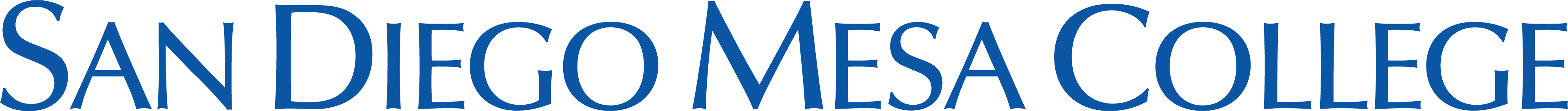 mesa one line secondary color logo logo with words san diego mesa college on one line