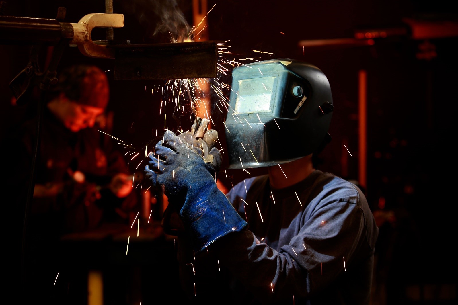 SDCCE welding student