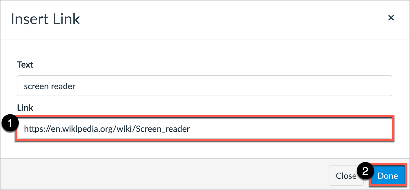 In the pop-up hyperlink submenu, select “Link Options” to edit existing links.