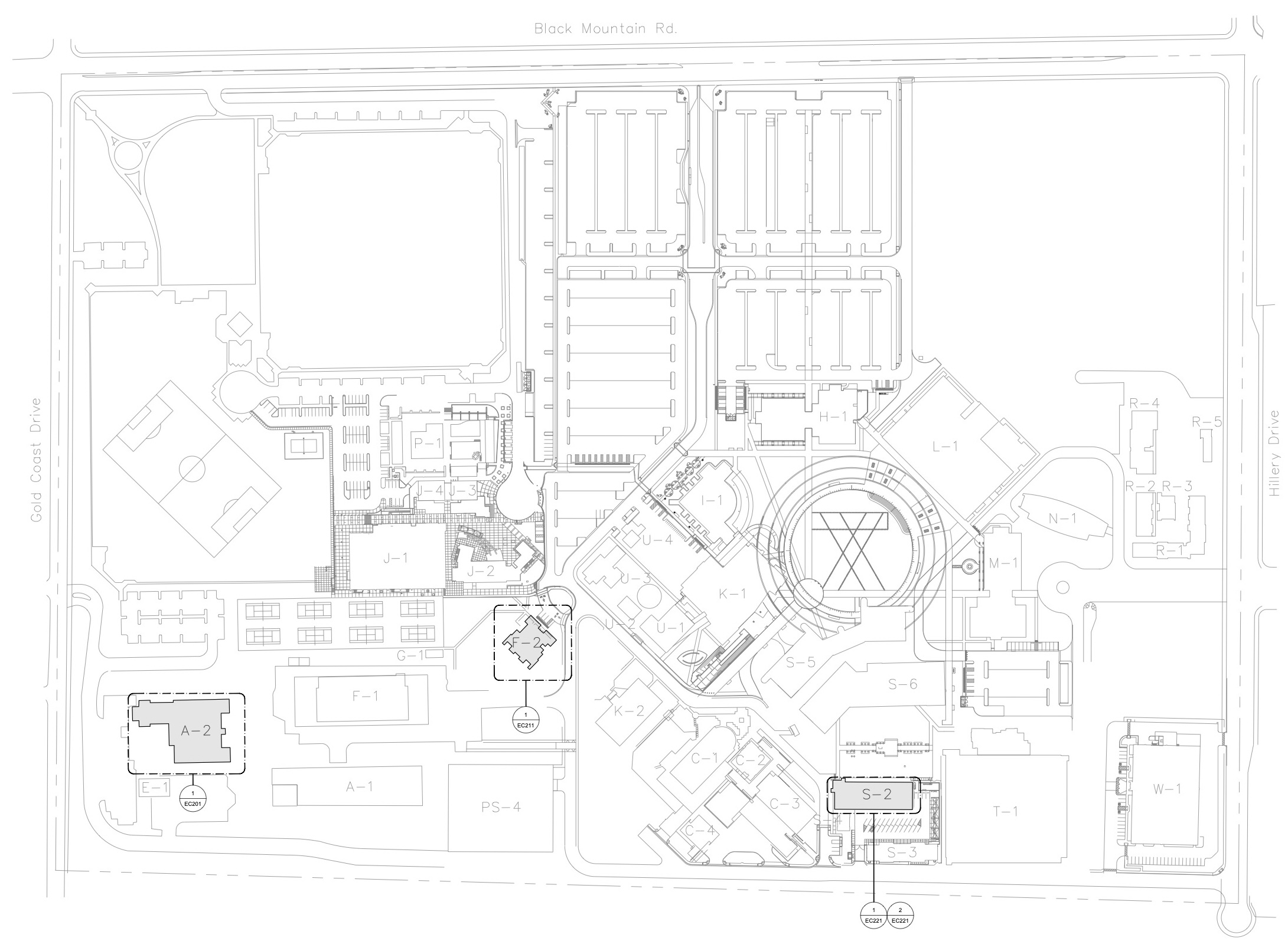 Emergency Communications Upgrade campus map graphic