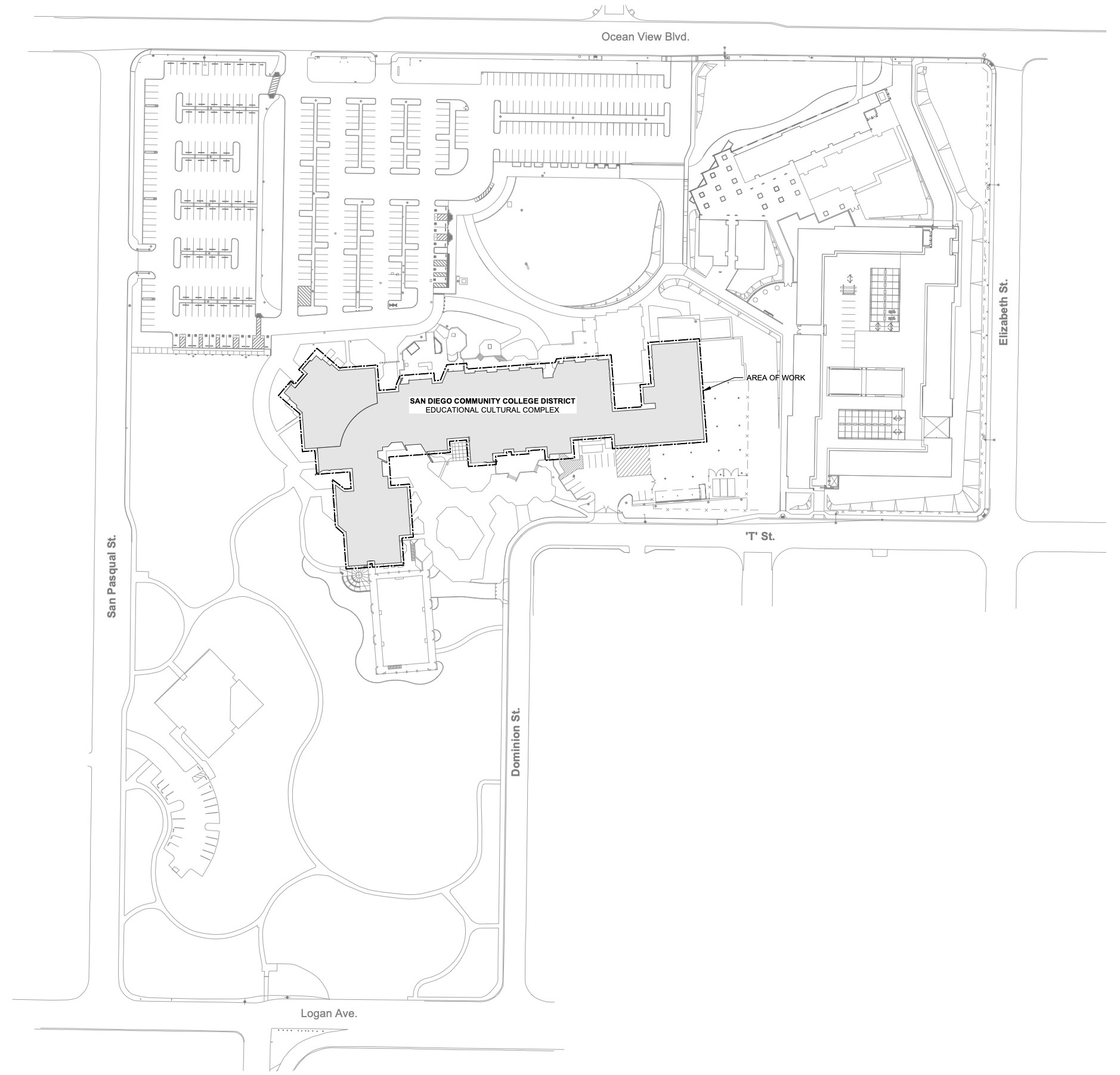 Emergency Communications Upgrade campus map graphic