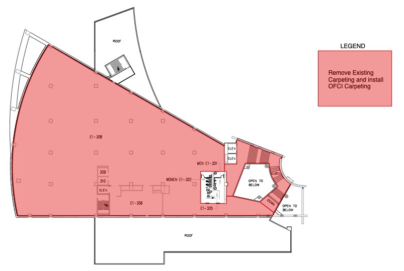 Mesa LRC Carpet Replacement Floor Plan
