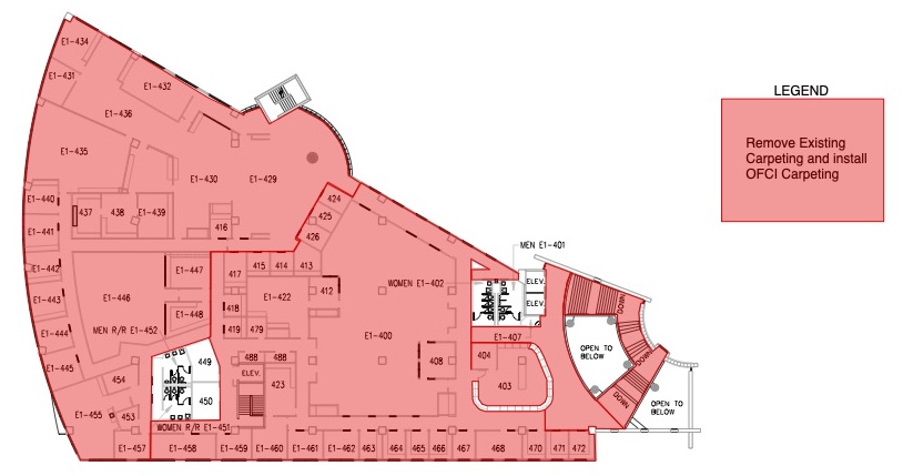 Mesa LRC carpet floor plans