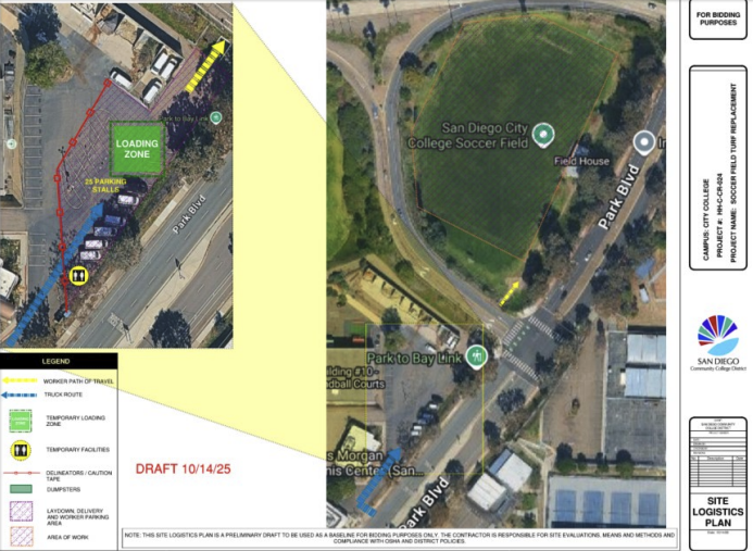 San Diego City College Soccer Turf Replacement #3