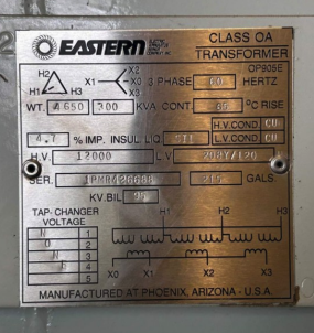 San Diego Mesa College A100 Transformer #2