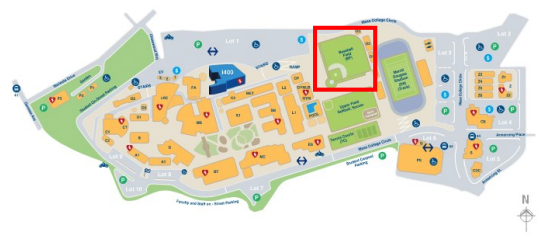 San Diego Mesa College Baseball Net Replacement Map