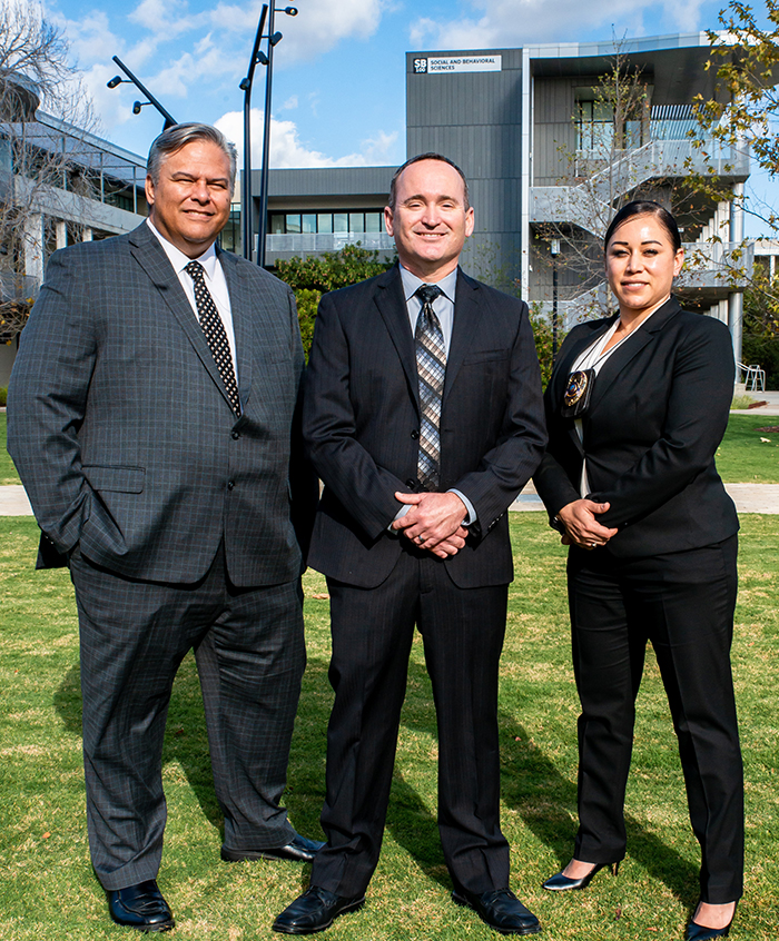 police detectives Three college police detectives