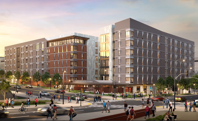 
An illustraiton of the future housing project.
